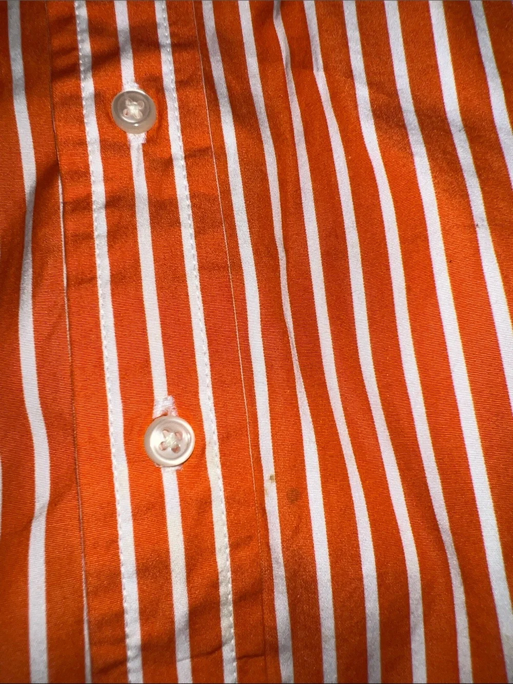 Ralph Lauren Orange & White Striped Button-Down Shirt w/ cat&jack Joggers